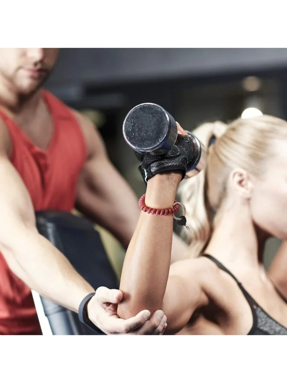 6PCS Stretchable Wristbands & Keychains - Flexible Spiral Coil for Gym, Pool, ID